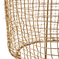 Selene Natural Woven Pendant Large - Pendant Detail | Bone & Brass