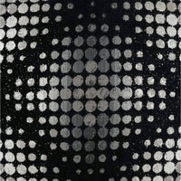 Selfie Onyx Decorative Pillow, a black and silver textured pillow with a modern dotted pattern.