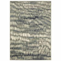 Seneca Grey & Beige Casual Rug with modern organic geometric design in polypropylene.
