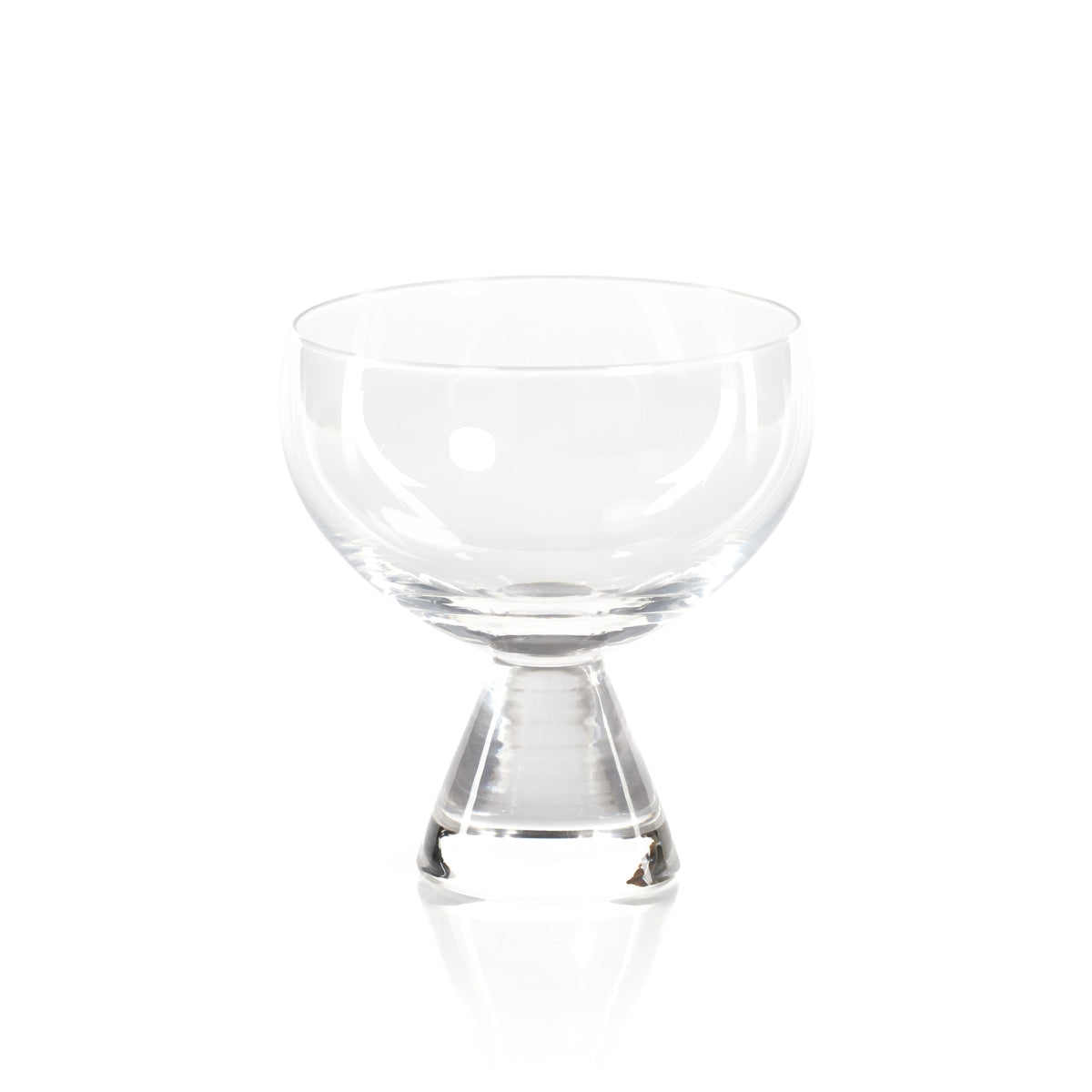 Serena Coupe Glasses, Set 4 | Bone & Brass