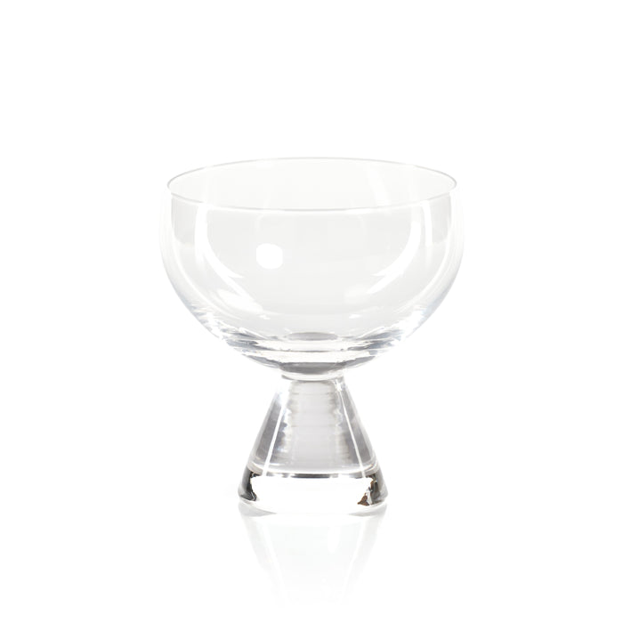 Serena Coupe Glasses, Set 4 | Bone & Brass