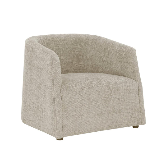 Serenade Taupe Upholstered Lounge Chair | Bone & Brass