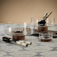 Seychelles Variegated Horn Salad Servers - Set Detail | Bone & Brass