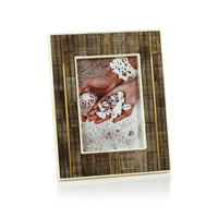 Shagrin Horn Bone & Brass Inlay Photo Frame 5x7 | Bone & Brass