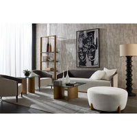 Sheva Silverstone & Meg Ash Sofa - Sofa Side View | Bone & Brass