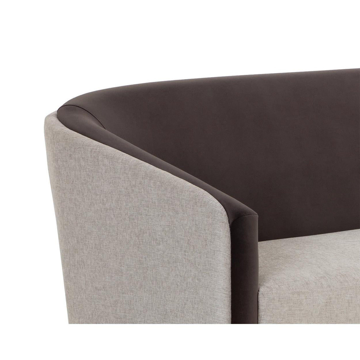 Sheva Silverstone & Meg Ash Sofa - Sofa Side View | Bone & Brass