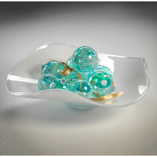 Shoal Scissor Cut Wave Glass Bowl - Bowl Detail | Bone & Brass