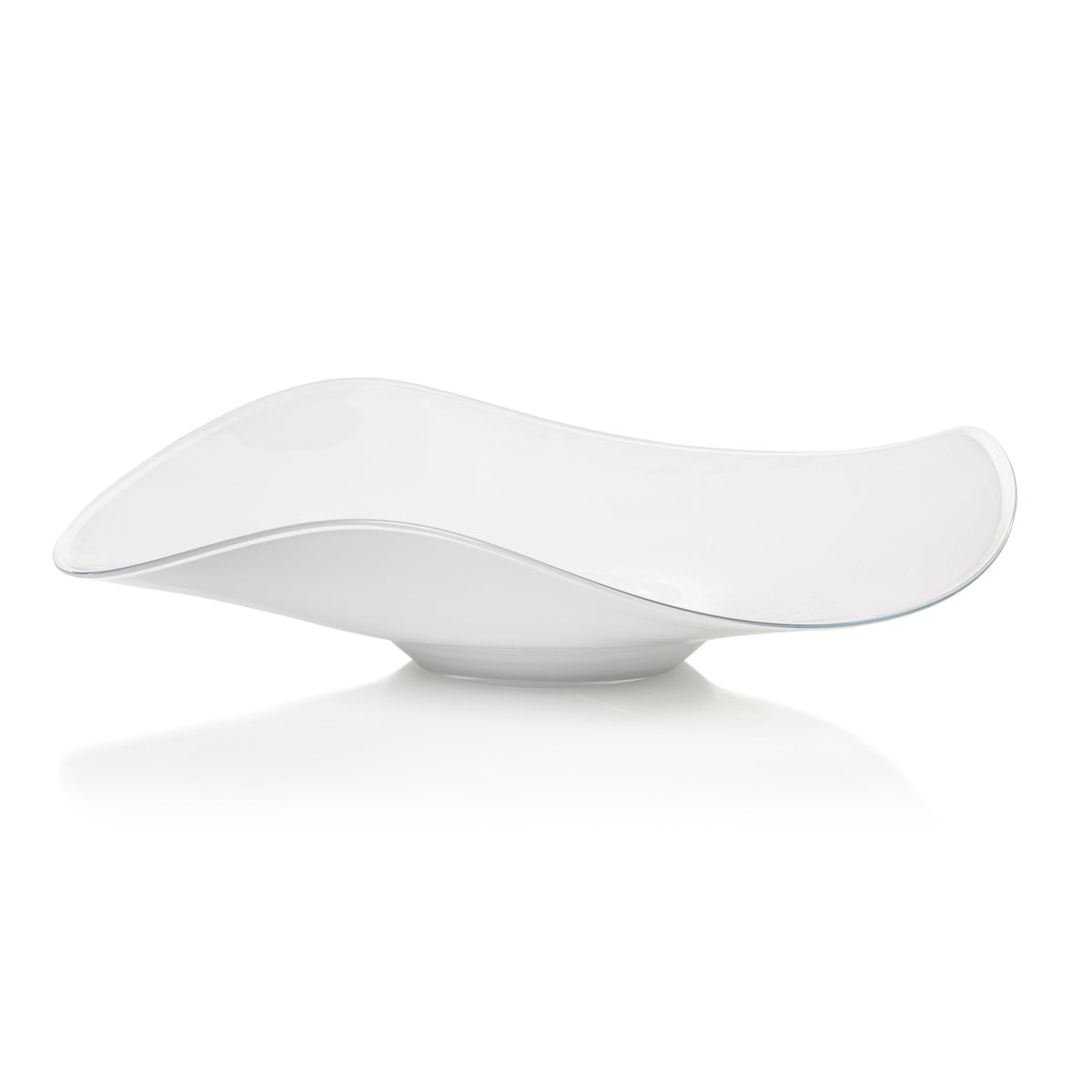 Shoal Scissor Cut Wave Glass Bowl | Bone & Brass