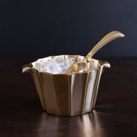 Sierra Modern Alejandra Ice Scoop (Gold) - Bucket View | Bone & Brass