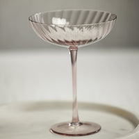 Sierra Optic Swirl Cocktail Glasses, Set 4 - Glass View | Bone & Brass