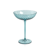 Sierra Optic Swirl Cocktail Glasses, Set 4 | Bone & Brass