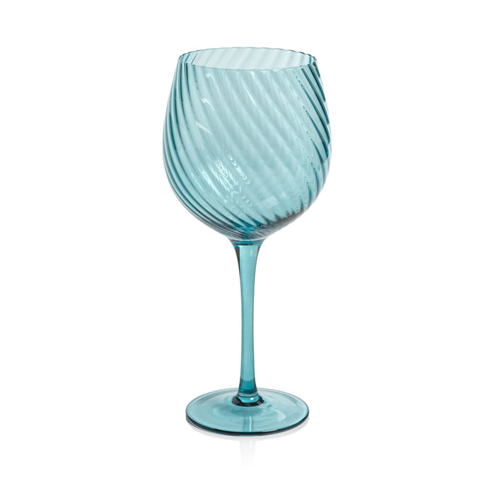 Sierra Optic Swirl Red Wine Glasses, Set 4 | Bone & Brass