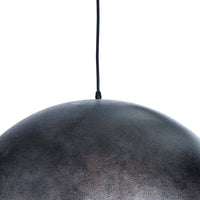 Sigmund Small Black Gold Pendant light with a simple dome shade and black cord.