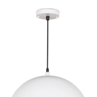 Sigmund Small White Gold pendant light with a sleek dome shade and black cord.