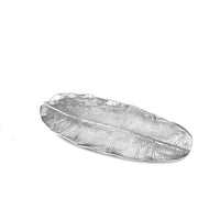Silver Banana Leaf Extra Large Serving Platter | Bone & Brass