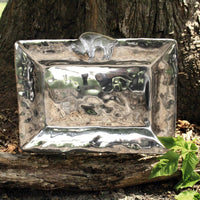 Silver Buffalo Medium Rectangular Serving Tray - Tray Detail | Bone & Brass