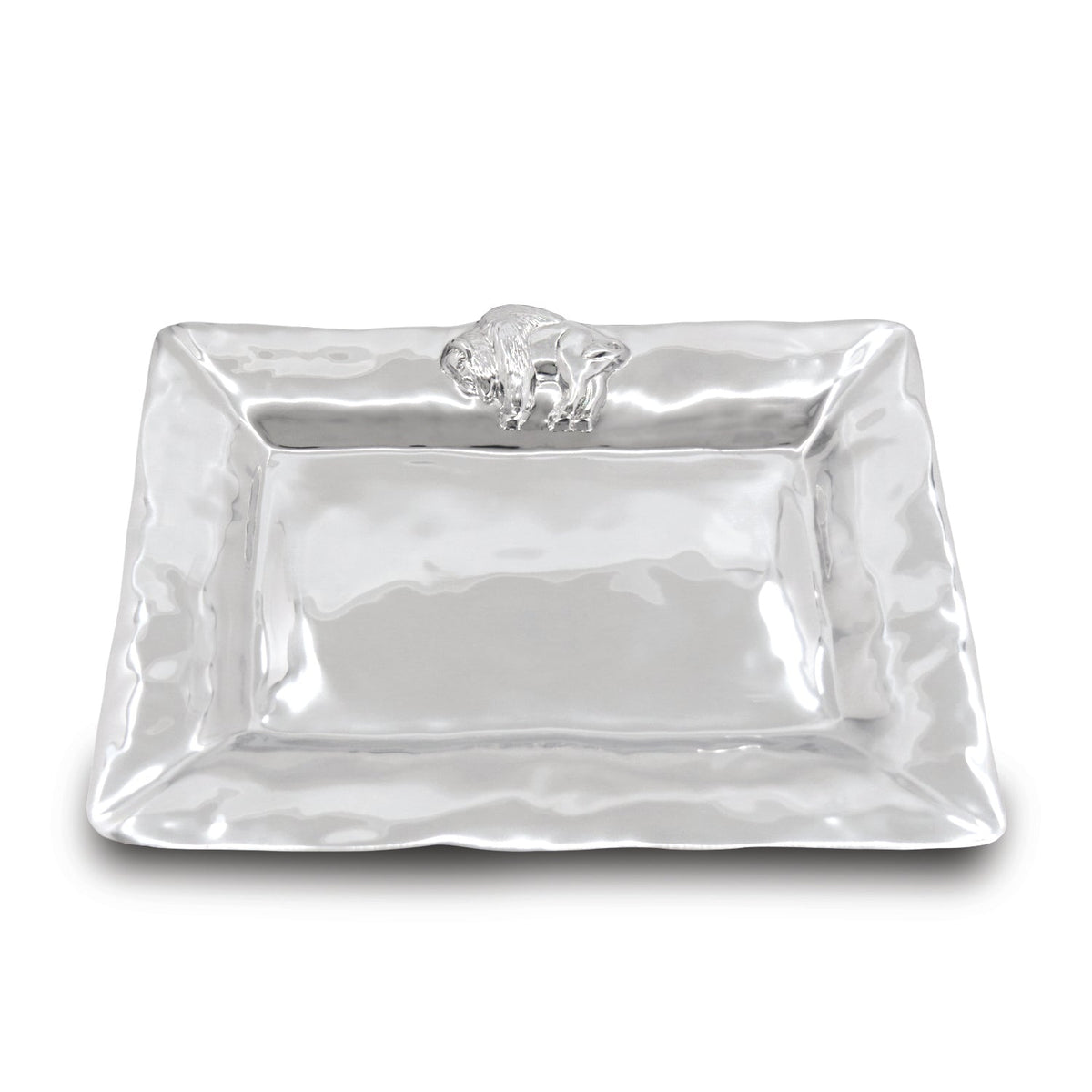 Silver Buffalo Medium Rectangular Serving Tray | Bone & Brass