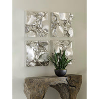 Silver Cairn Wall Tile - Wall Decor Close Up | Bone & Brass