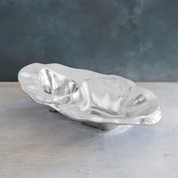 Silver Champagne & Oyster Ice Bucket - Ice Bucket Side View | Bone & Brass