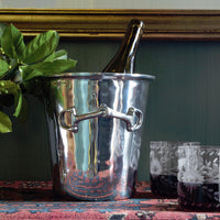 Silver Equestrian Snaffle-Bit Ice Bucket - Ice Bucket Detail | Bone & Brass