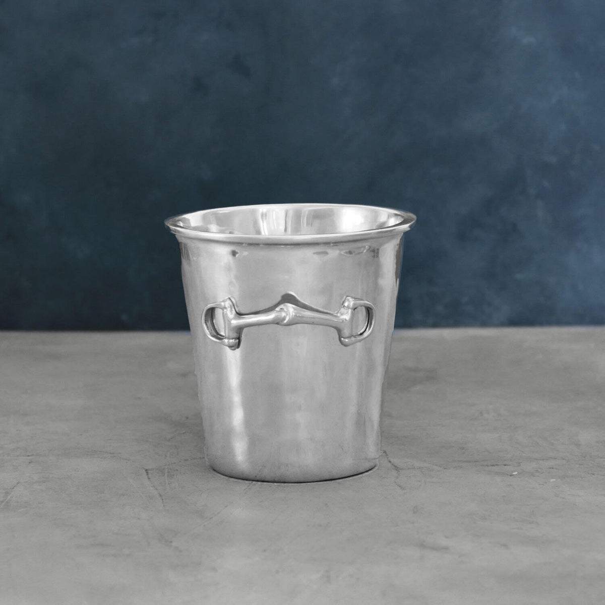 Silver Equestrian Snaffle-Bit Ice Bucket - Ice Bucket Handle Detail | Bone & Brass