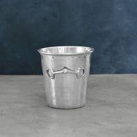 Silver Equestrian Snaffle-Bit Ice Bucket - Ice Bucket Handle Detail | Bone & Brass