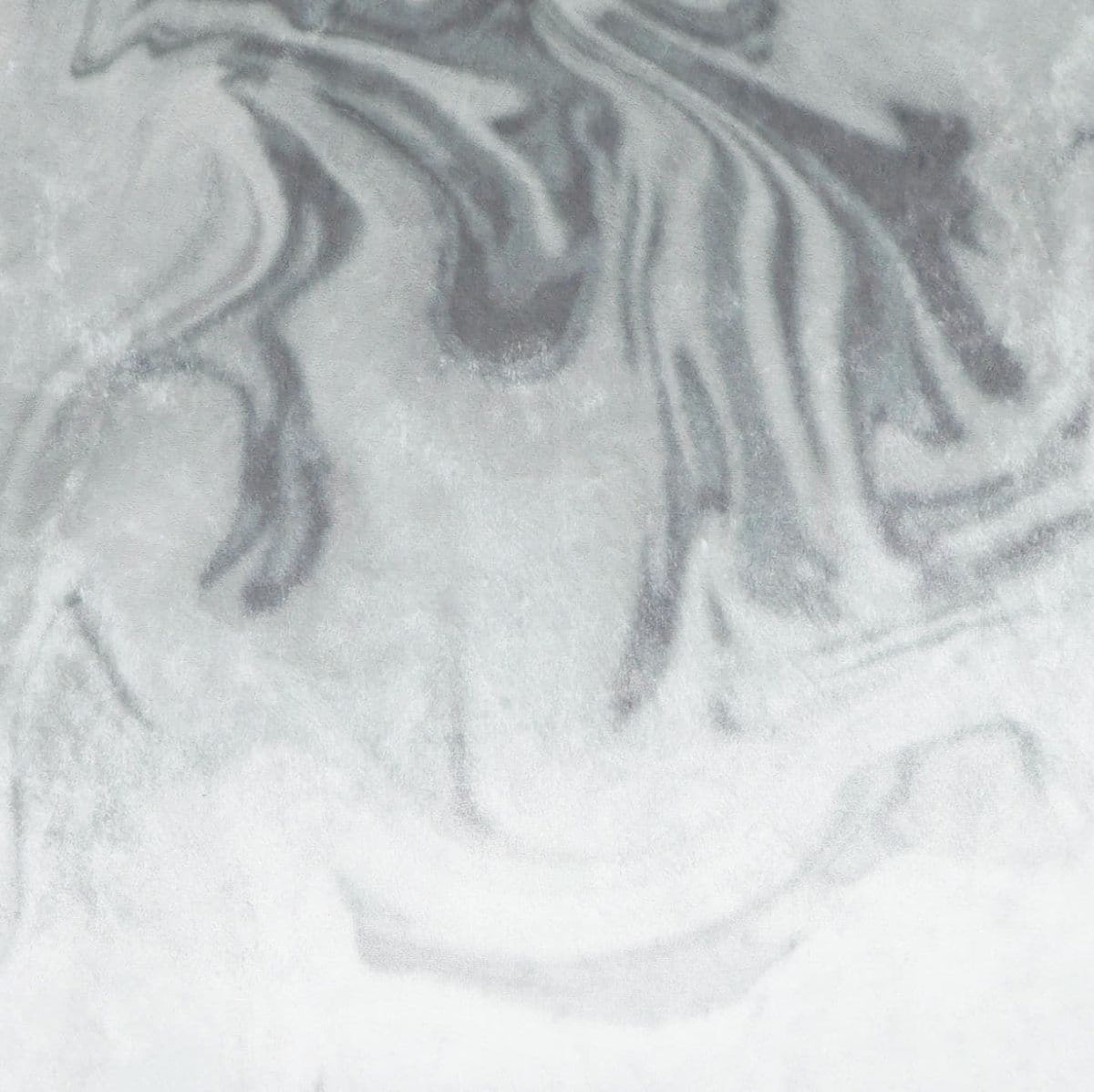 Silver Haze Swirl Throw Pillow with a luxurious gray and white marbled polyester fabric.