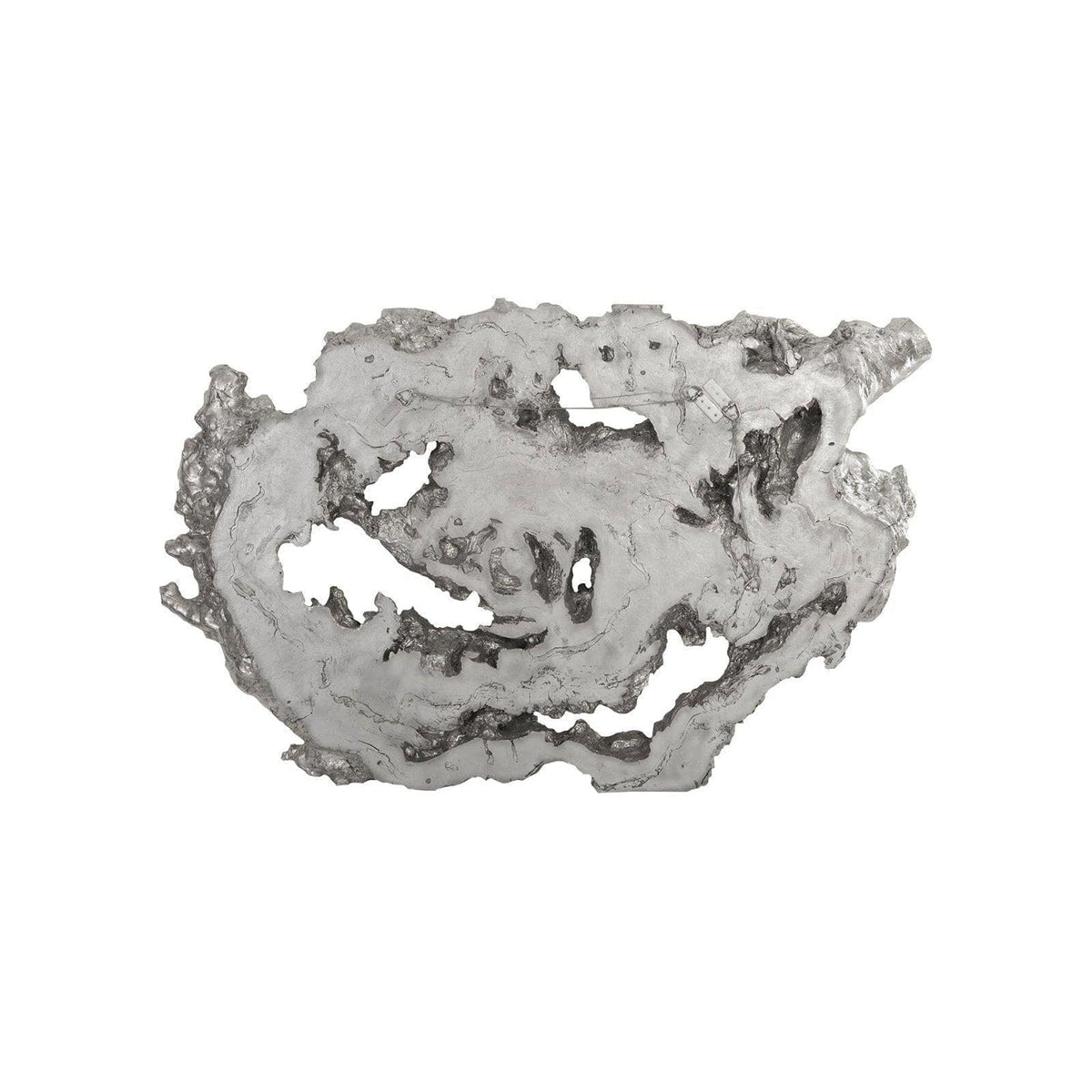 Silver Leaf Burled Root Wall Art, Large | Bone & Brass