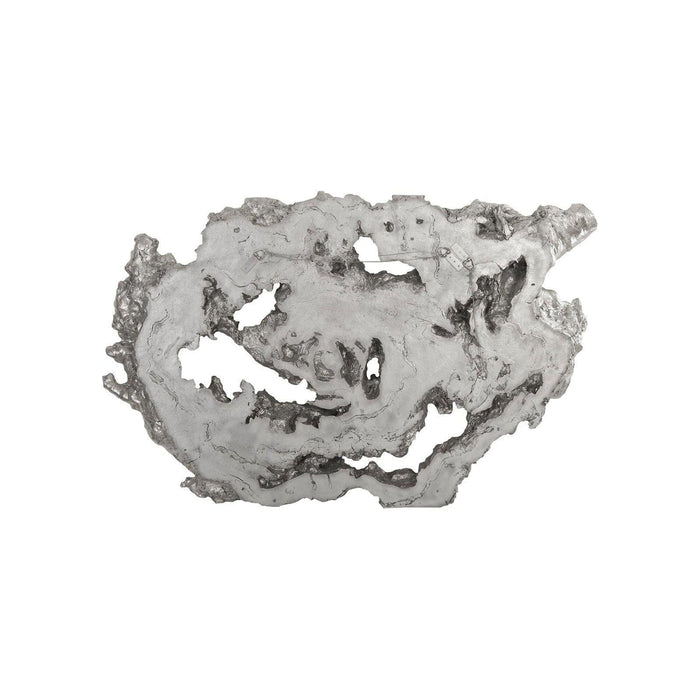 Silver Leaf Burled Root Wall Art, Large | Bone & Brass