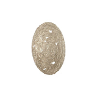 Silver Leaf Molten Wall Disc, Large - Wall Decor Detail | Bone & Brass