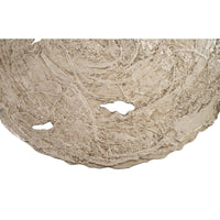 Silver Leaf Molten Wall Disc, Large - Wall Decor Frame Detail | Bone & Brass