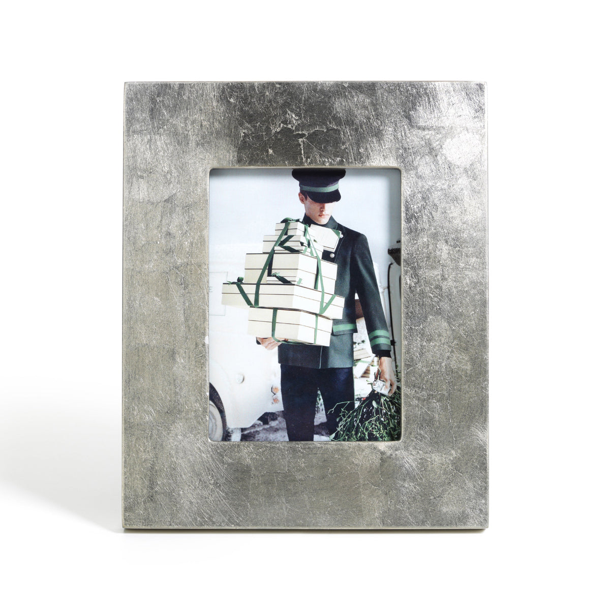 Silver Leaf Photo Frame | Bone & Brass
