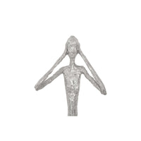 Silver Leaf See,Hear,Speak no Evil Wall Sculptures - Wall Decor Frame Detail | Bone & Brass
