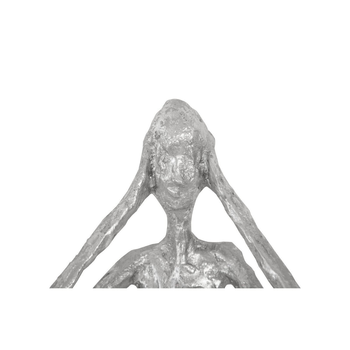 Silver Leaf See,Hear,Speak no Evil Wall Sculptures - Wall Decor Detail | Bone & Brass