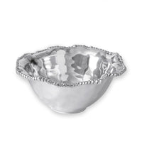 Silver Organic Pearl Medium Serving Bowl | Bone & Brass