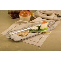 Silver Pearl Long Rectangular Tray - Tray Detail | Bone & Brass
