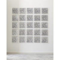 Silver Polka Dot Wall Tile - Wall Decor Detail | Bone & Brass