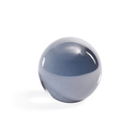 Smoke Grey Decorative Crystal Glass Ball - Close Up | Bone & Brass
