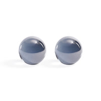 Smoke Grey Decorative Crystal Glass Ball - Alternate View | Bone & Brass