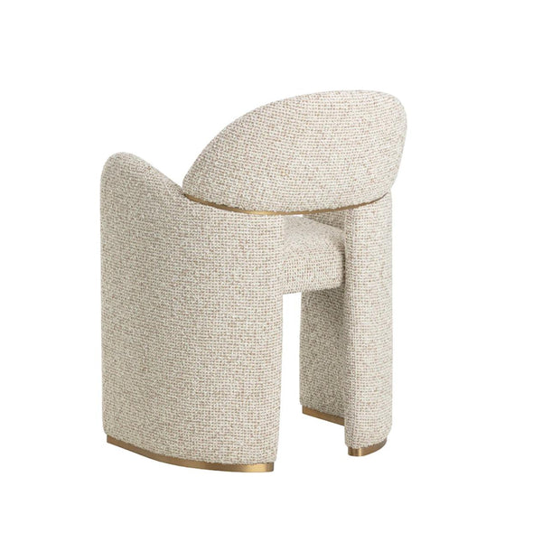 Snowden Ecru Dining Armchair - Chair Detail | Bone & Brass