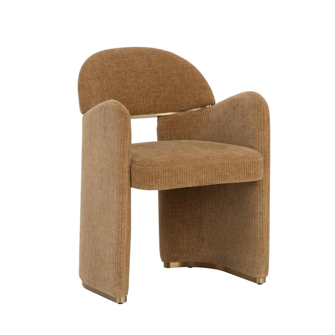 Snowden Art Deco Dining Armchair | Bone & Brass