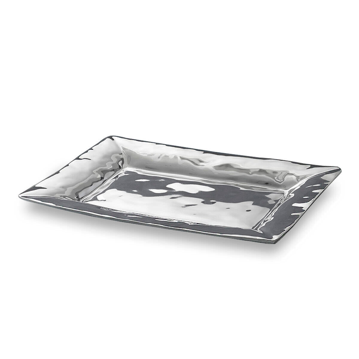 Soho Aluminum Rectangular Serving Platter | Bone & Brass