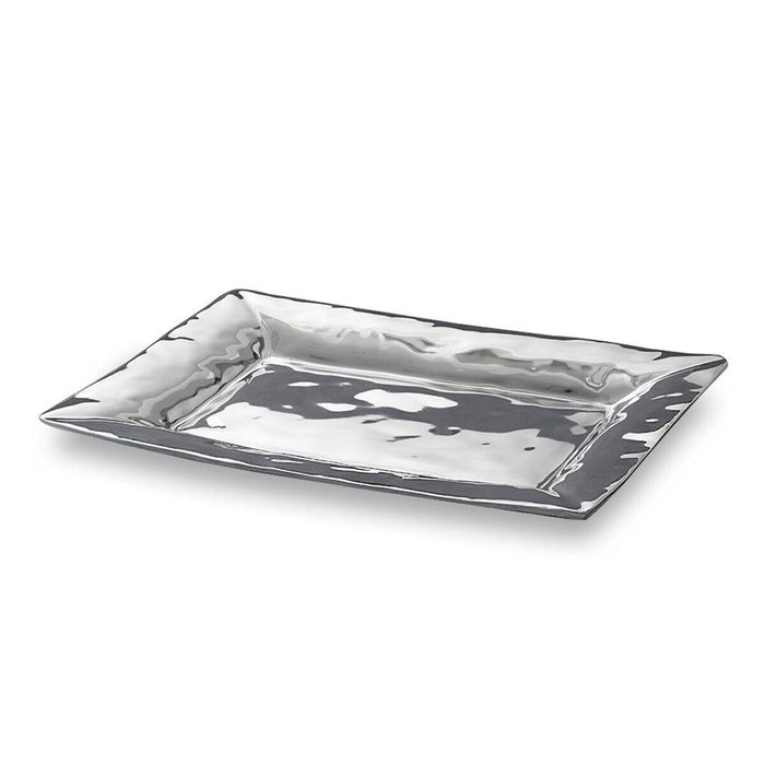Soho Aluminum Rectangular Serving Platter | Bone & Brass