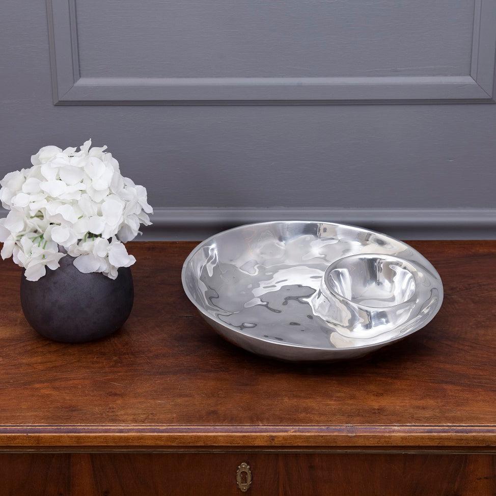 Soho Silver Chip & Dip Set - Bowl Detail | Bone & Brass