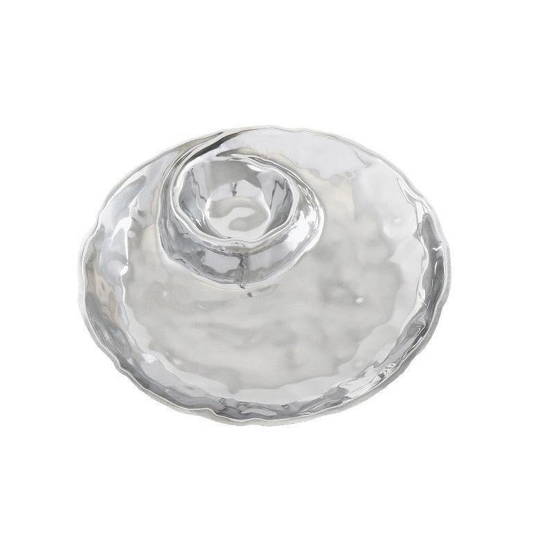 Soho Silver Chip & Dip Set | Bone & Brass