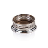Sommelier's Edge Silver Wine Bottle Coaster | Bone & Brass