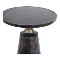 Sonja Charcoal Grey Metal Accent Table - Table Detail | Bone & Brass