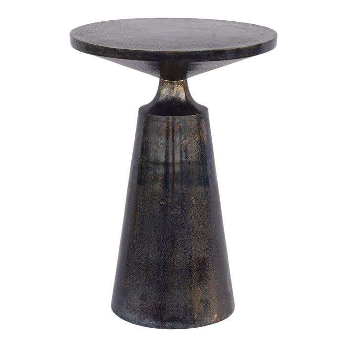 Sonja Charcoal Grey Metal Accent Table | Bone & Brass