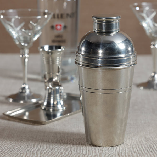 St. Anton Pewter Cocktail Shaker - Bar Set Detail | Bone & Brass