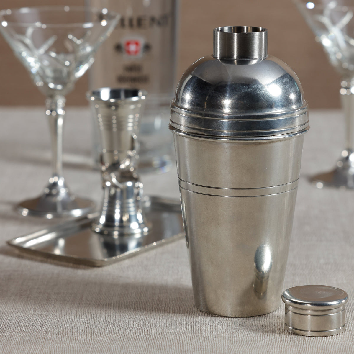 St. Anton Pewter Cocktail Shaker - Shaker Detail | Bone & Brass